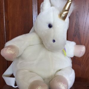 stuffed unicorn backpack